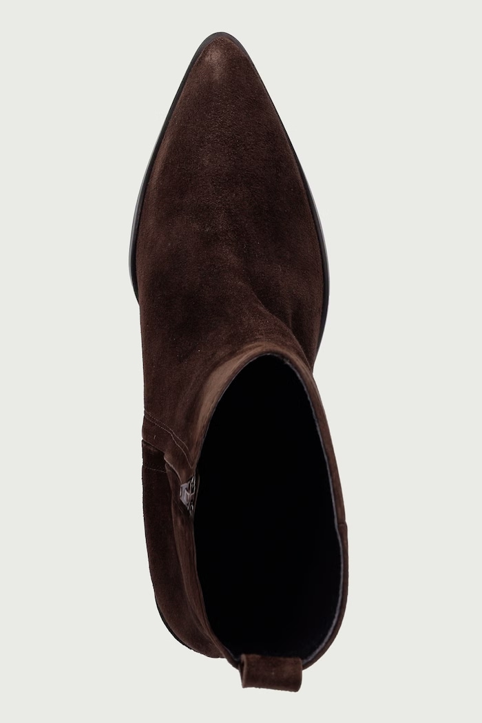 Botine cu toc pentru femei din piele întoarsă T.moro 490 suede 56 Billi Bi B1295.056 maro