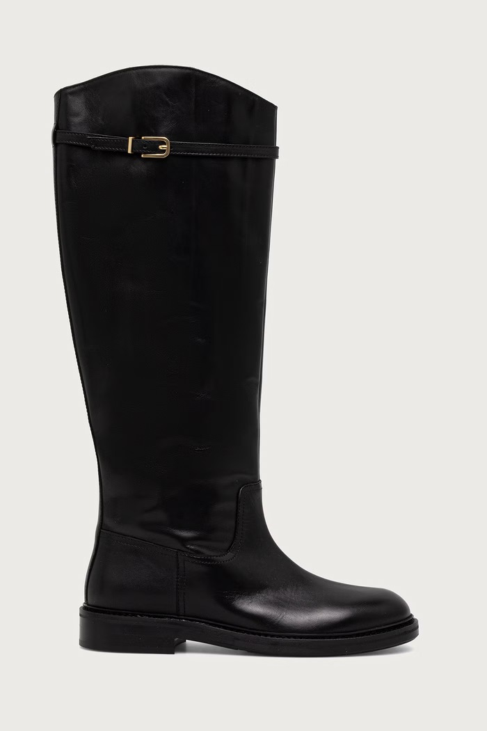 Billi Bi Čižmy dámske kožené Black calf 80 B1277.080 čierna AW26