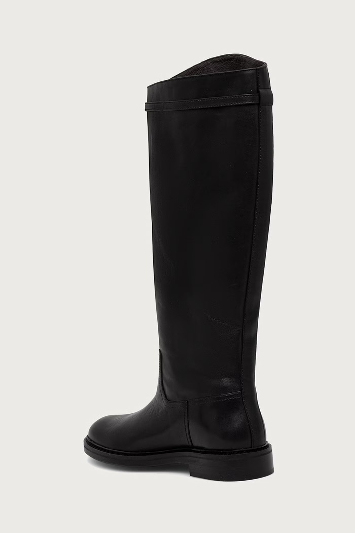 Obuv Billi Bi Čižmy dámske kožené Black calf 80 B1277.080 čierna