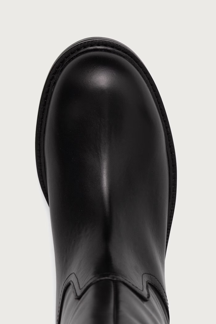 Čižmy dámske kožené Black calf 80 Billi Bi B1277.080 čierna
