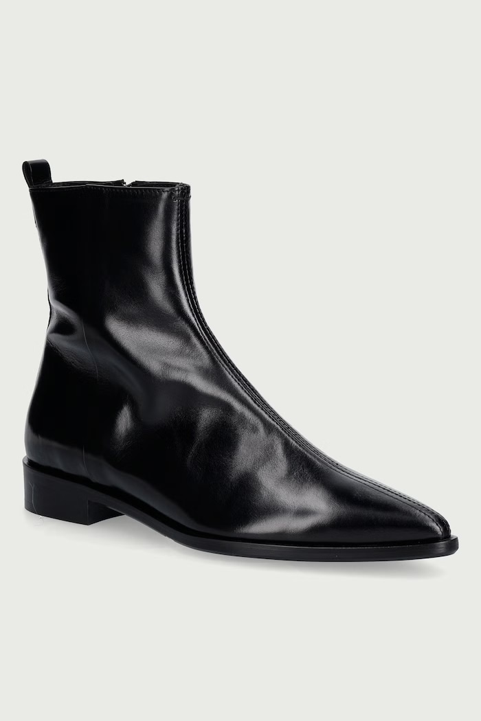 Billi Bi Botine pentru femei din piele negre 80 negru B1265.080