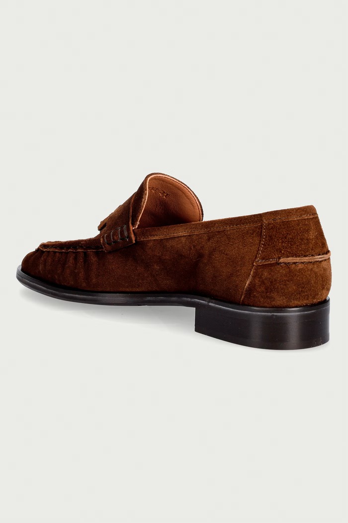 Obuća Billi Bi Mokasinke za žene od brušene kože Arabica babysilk suede 554 B1114.554 smeđa