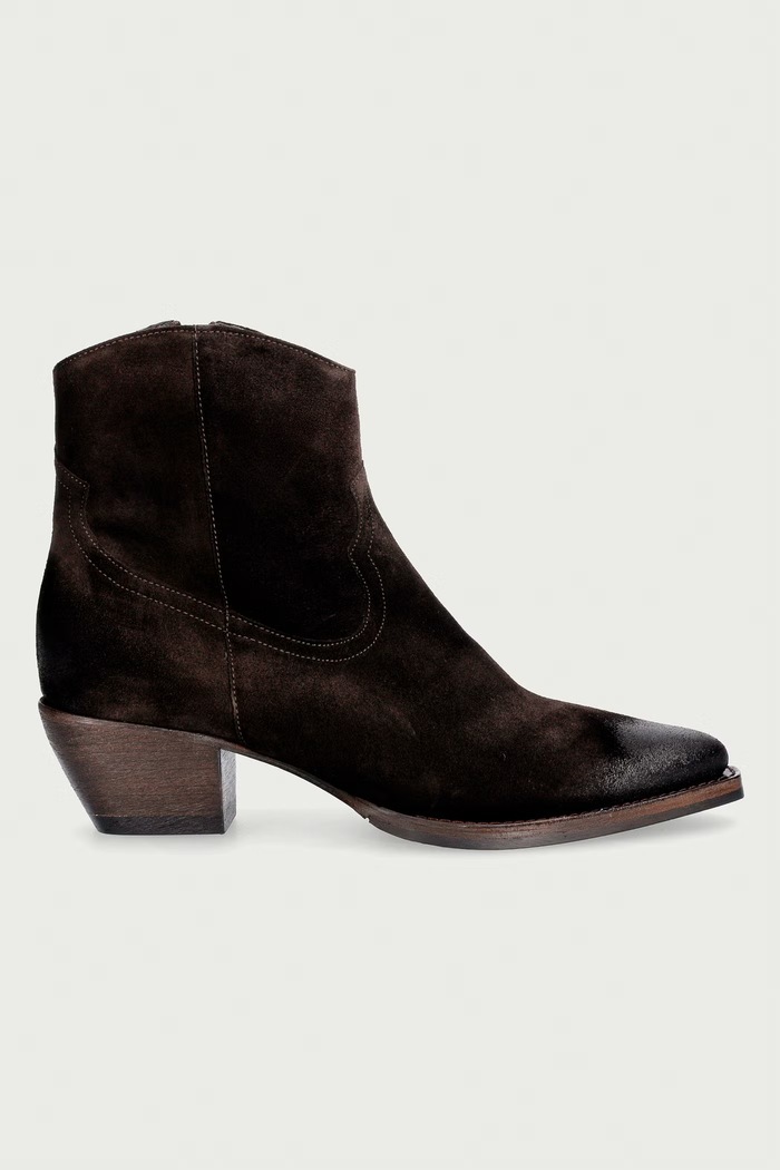 Billi Bi Stivali alla caviglia da donna in scamoscio T.moro delisoius suede 556 A14745.556 marrone AW26
