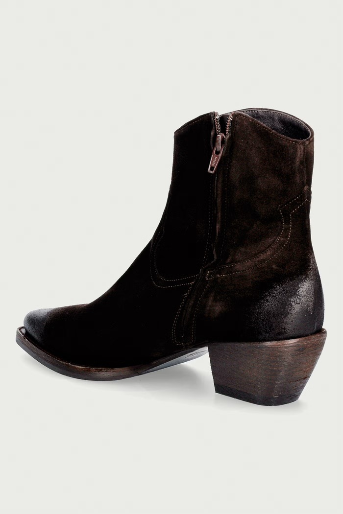 Scarpe Billi Bi Stivali alla caviglia da donna in scamoscio T.moro delisoius suede 556 A14745.556 marrone