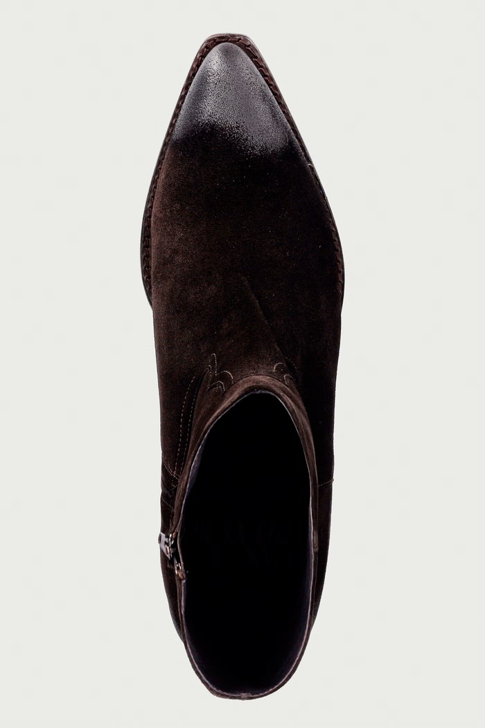 Stivali alla caviglia da donna in scamoscio T.moro delisoius suede 556 Billi Bi A14745.556 marrone