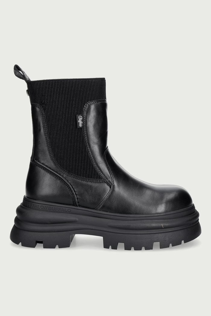 Buffalo Členkové čižmy dámske Dione Chelsea Mid 18688.BLK čierna AW26
