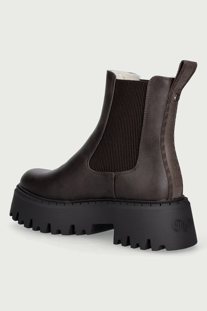 Обувки Buffalo Боти челси с платформа дамски Aspen Chelsea Warm 18598.BRN кафяв