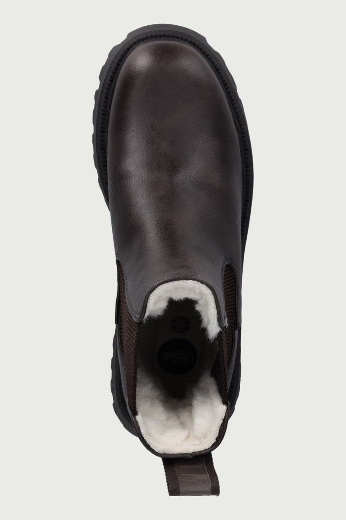 Боти челси с платформа дамски Aspen Chelsea Warm Buffalo 18598.BRN кафяв
