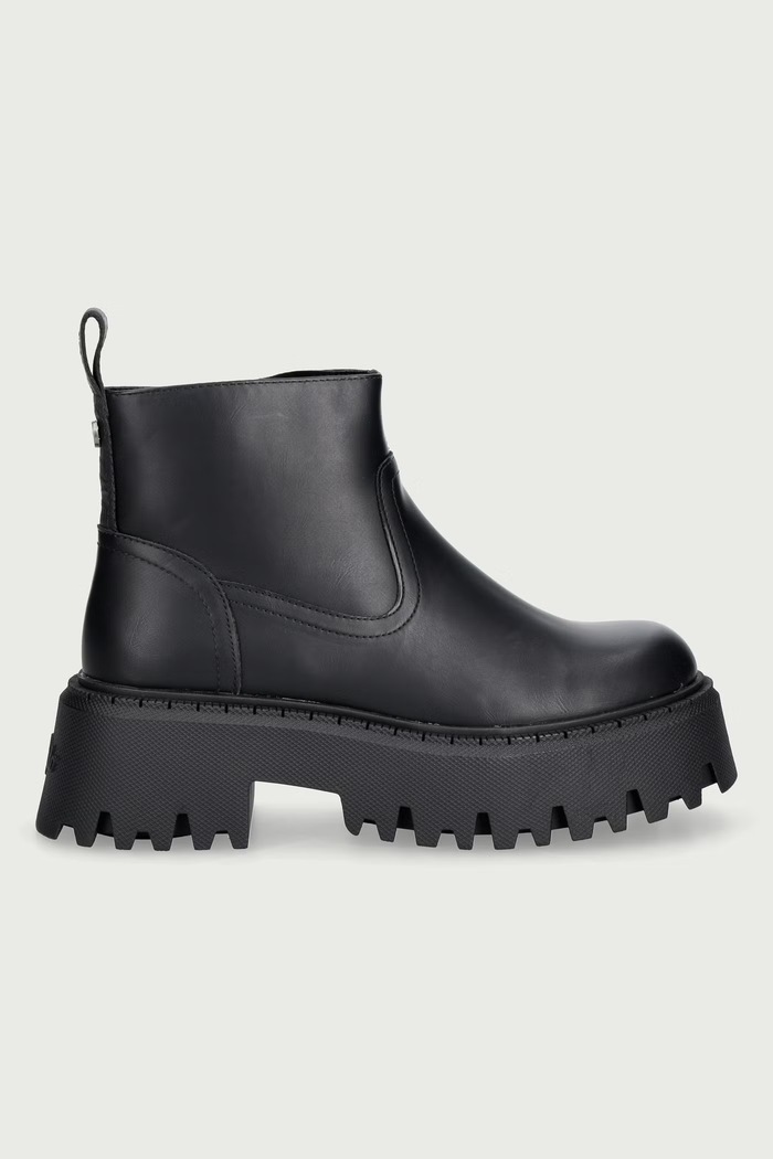 Buffalo Gležnarski čevlji s platformo ženski Aspen Boot Short 18594.BLK črna AW26