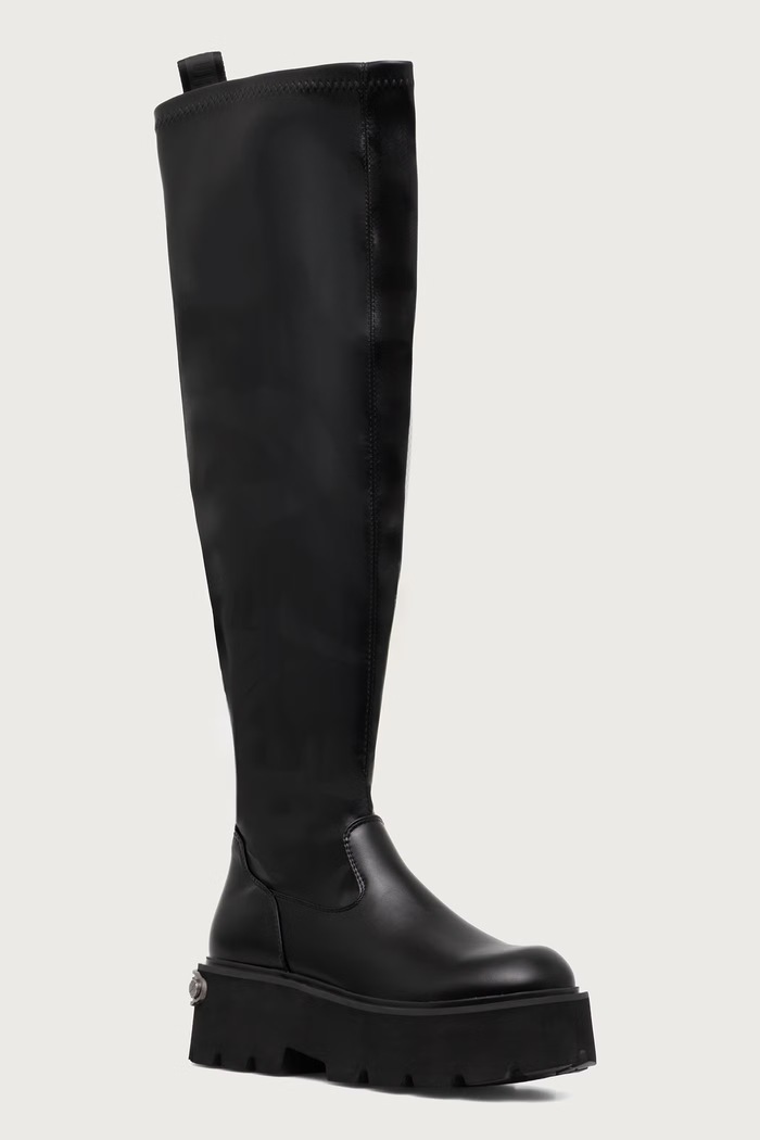 Buffalo Kozaki damskie Brake Overknee czarny 18515.BLK