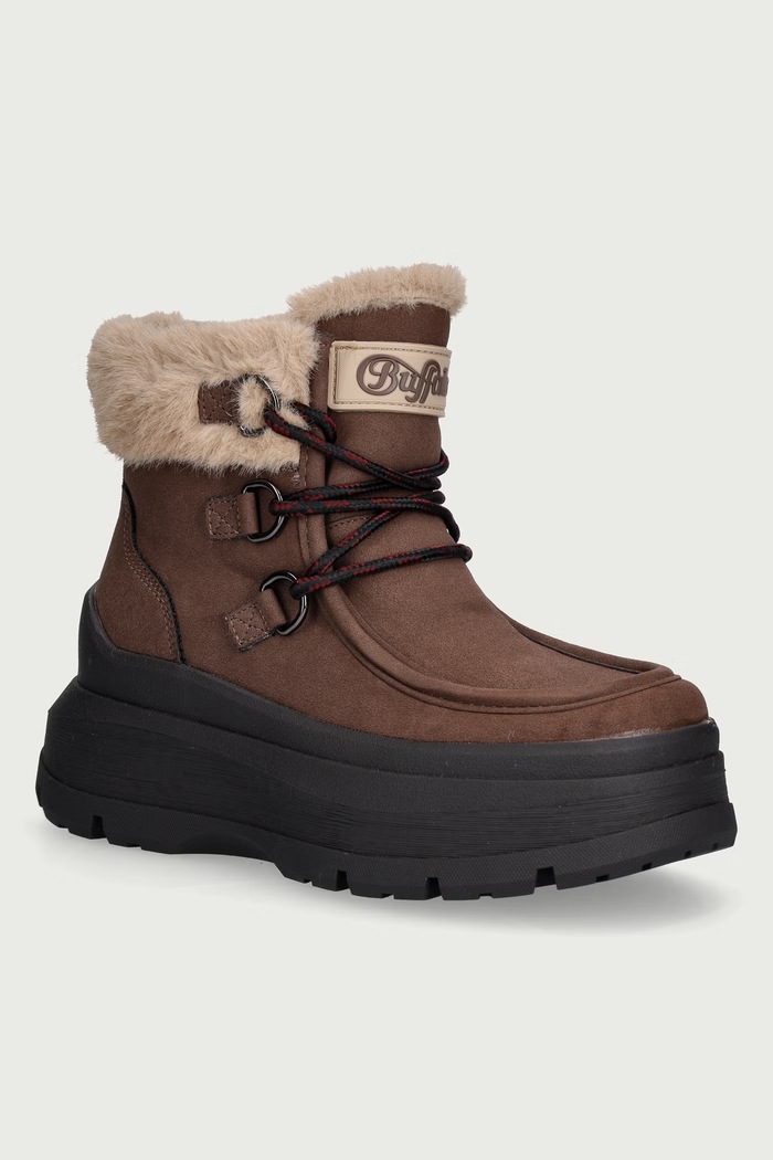 Buffalo Olympia Wallaby Boot Warm μπότες χιονιού Γυναικεία καφέ 18500.BURG