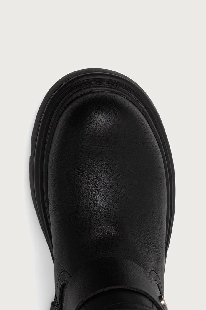 Kozaki damskie Dione Overknee Buffalo 18490.BLK czarny