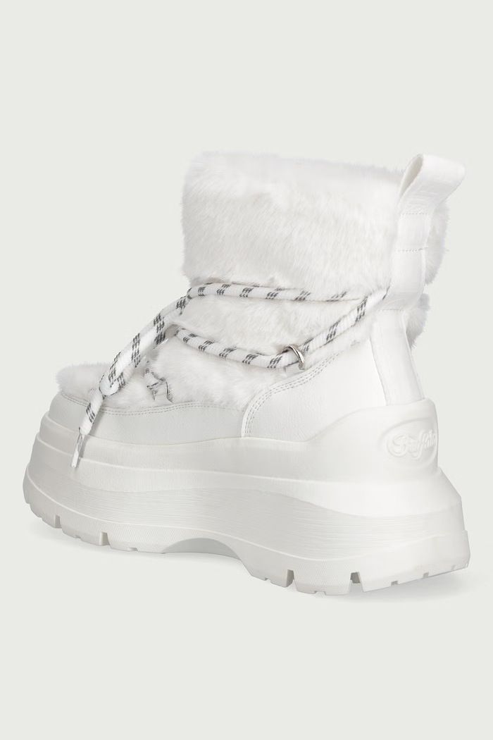 Παπούτσια Buffalo Olympia Fur Boot μπότες χιονιού Γυναικεία 18483.WHT λευκό