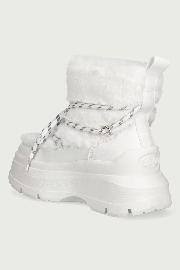 Παπούτσια Buffalo Olympia Fur Boot μπότες χιονιού Γυναικεία 18483.WHT λευκό
