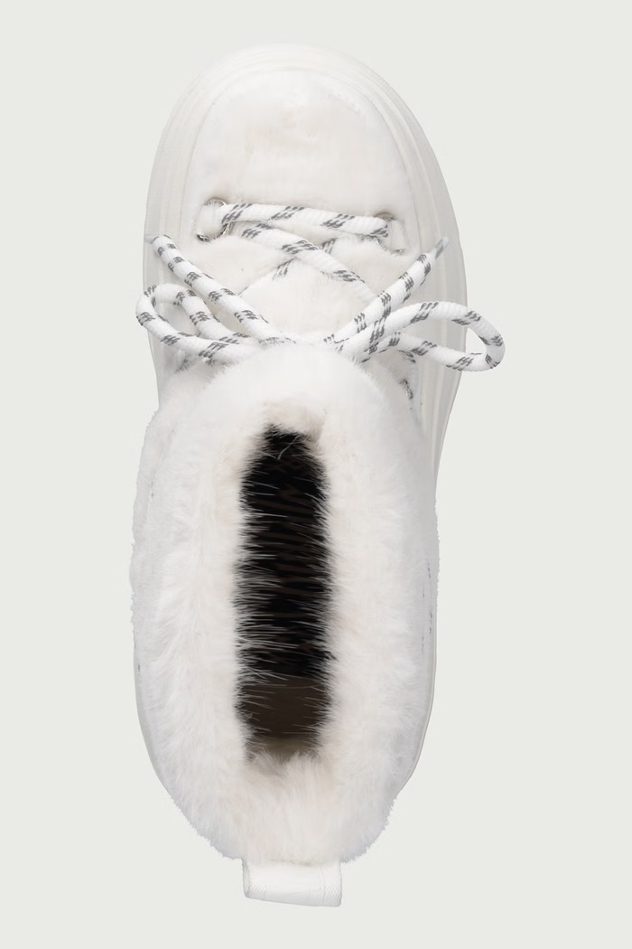 Olympia Fur Boot μπότες χιονιού Γυναικεία Buffalo 18483.WHT λευκό