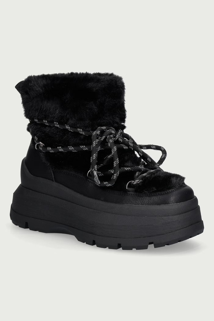Buffalo Olympia Fur Boot snežni čevlji ženski črna 18482.BLK
