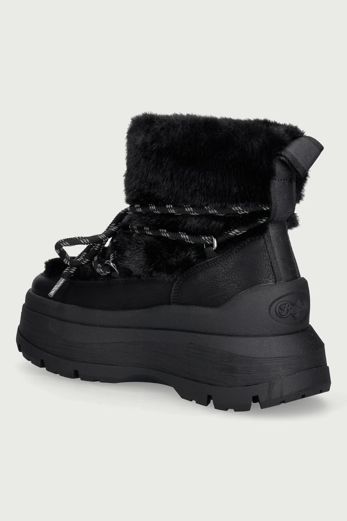 Obutev Buffalo Olympia Fur Boot snežni čevlji ženski 18482.BLK črna