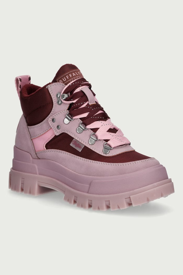 Buffalo Trapery damskie Aspha Com Hike Mid różowy 18443.RMR