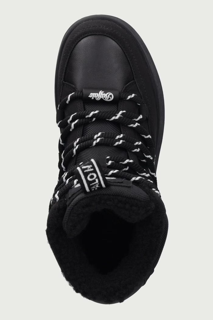 Ariya Lace Up Warm Hi snehule dámske Buffalo 18425.BLK čierna