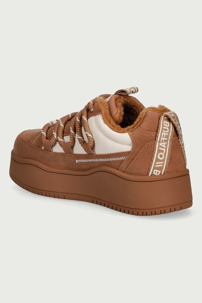 Παπούτσια Buffalo Ariya Lace Up Warm Lo sneakers Γυναικεία 18424.BEI καφέ