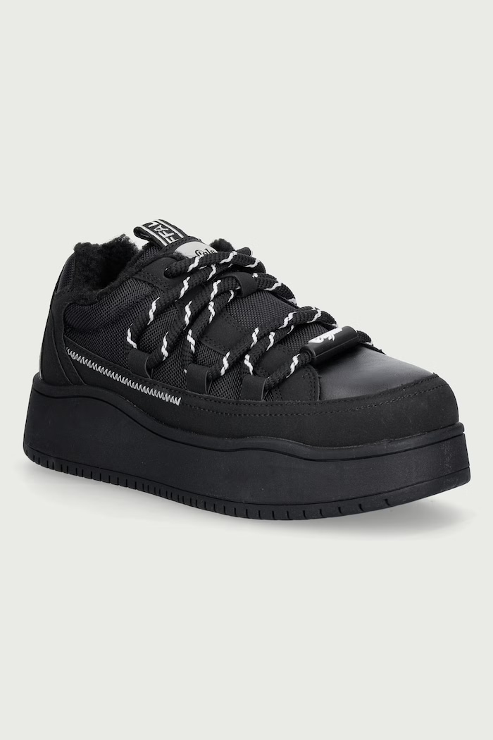 Buffalo Ariya Lace Up Warm Lo sneakers da donna nero 18423.BLK