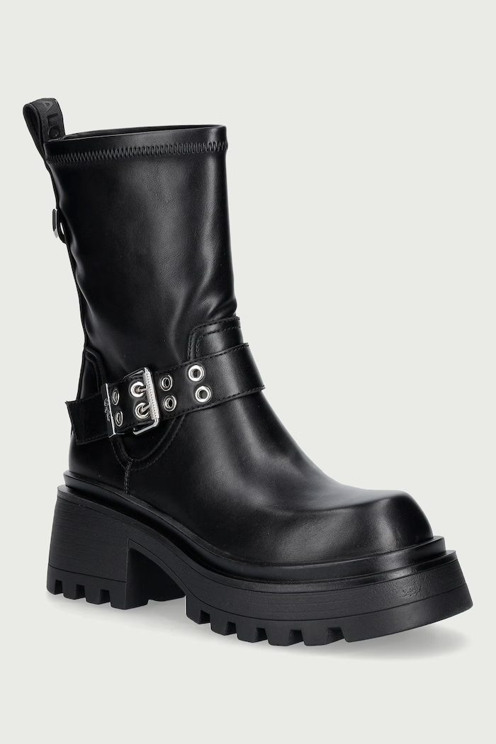 Buffalo Botki damskie Liv Sock Boot czarny 18415.BLK