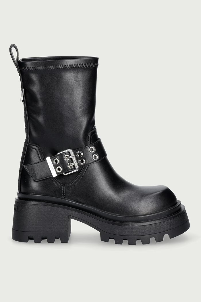 Buffalo Botki damskie Liv Sock Boot 18415.BLK czarny AW26