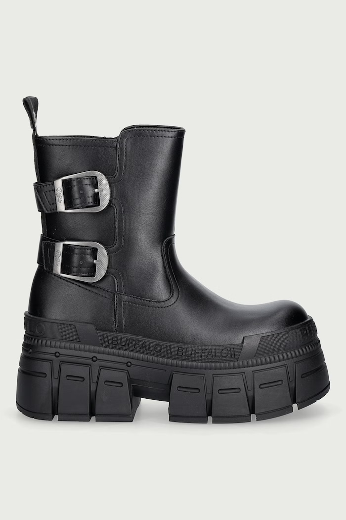 Buffalo Μπότες Γυναικεία Gopher Biker Lo 18392.BLK μαύρο AW26