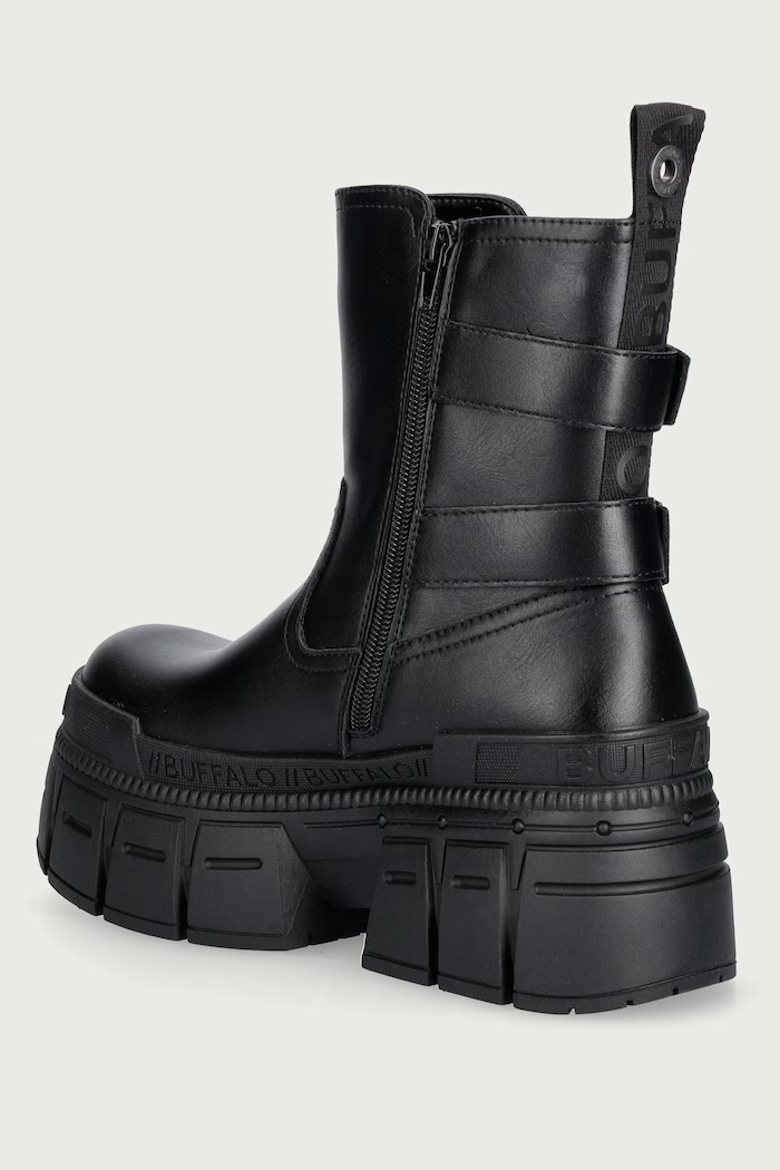 Παπούτσια Buffalo Μπότες Γυναικεία Gopher Biker Lo 18392.BLK μαύρο