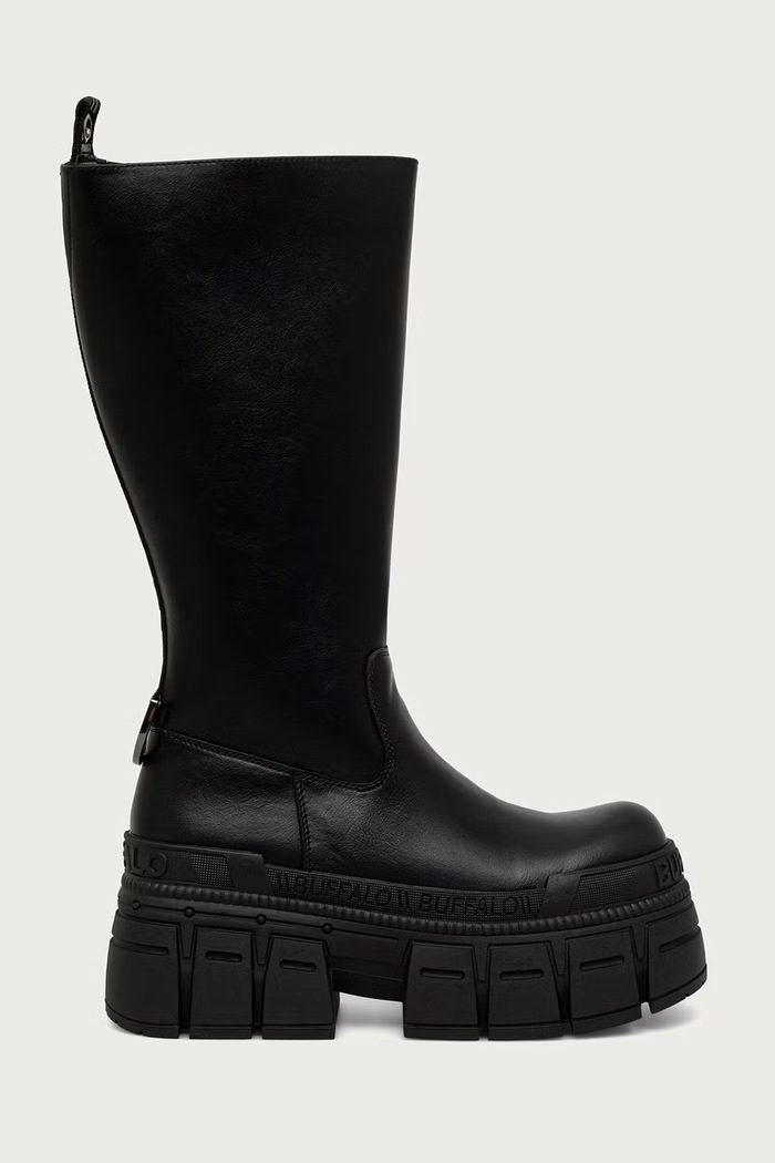 Buffalo Čižmy dámske Gopher Pullon Hi 18386.BLK čierna AW26