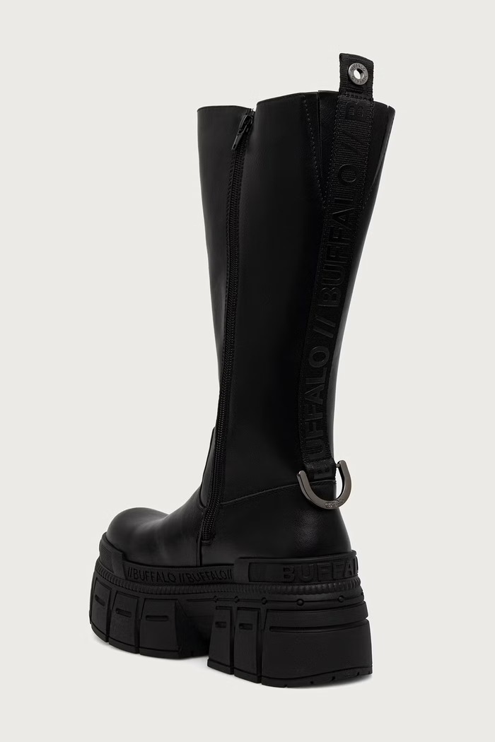 Obuv Buffalo Čižmy dámske Gopher Pullon Hi 18386.BLK čierna