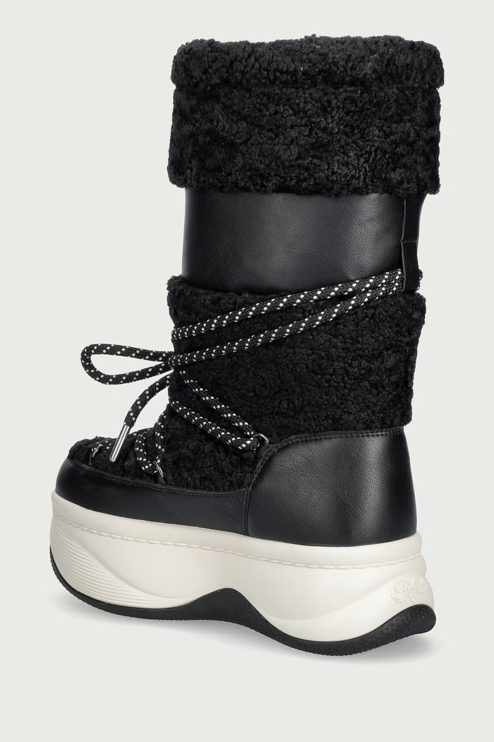 Obutev Buffalo Orcus Snow Hi snežni čevlji ženski 18356.BLK črna