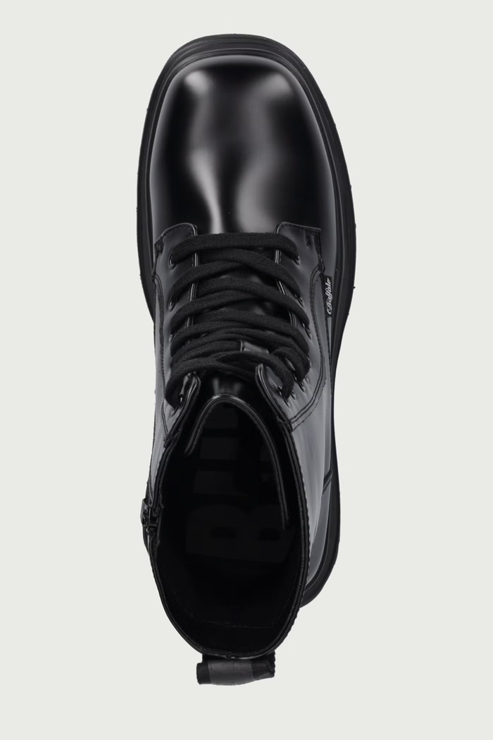 Workery na platforme dámske Jupiter Lace Up Mid Buffalo 1622609.BLK čierna