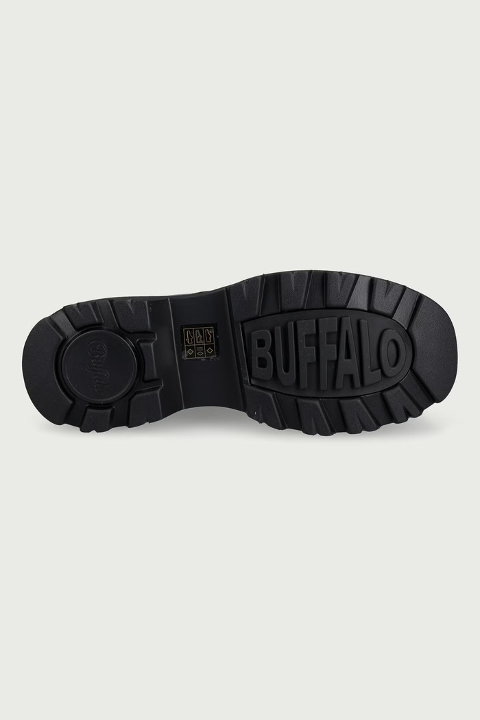 Workery na platforme dámske Jupiter Lace Up Mid Buffalo čierna 1622609.BLK
