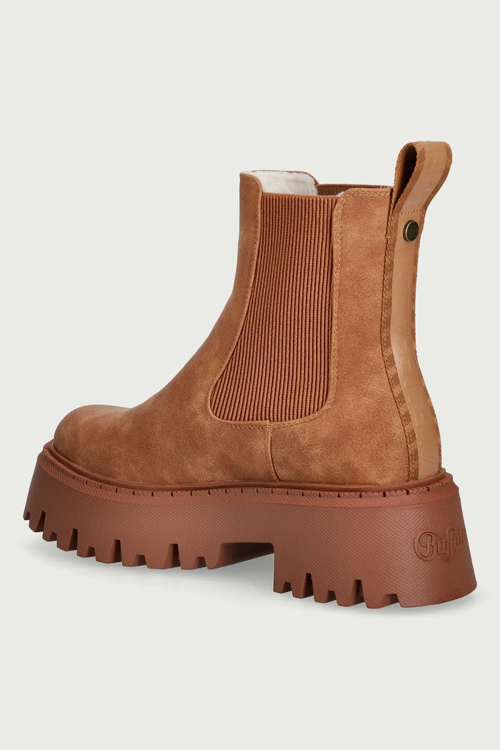Obuv Buffalo Členkové čižmy dámske Aspen Chelsea Warm 1270121.COG hnedá