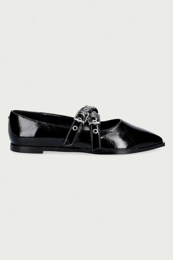 Buffalo baleriny Marly Cross 1621026.BLK czarny AW26