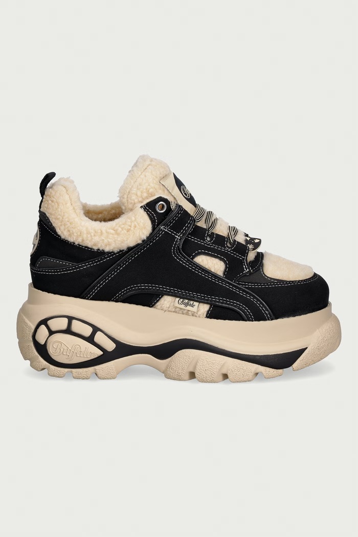 Buffalo 1339-14 Rev Warm sneakersy damskie 16803.BCR czarny AW26