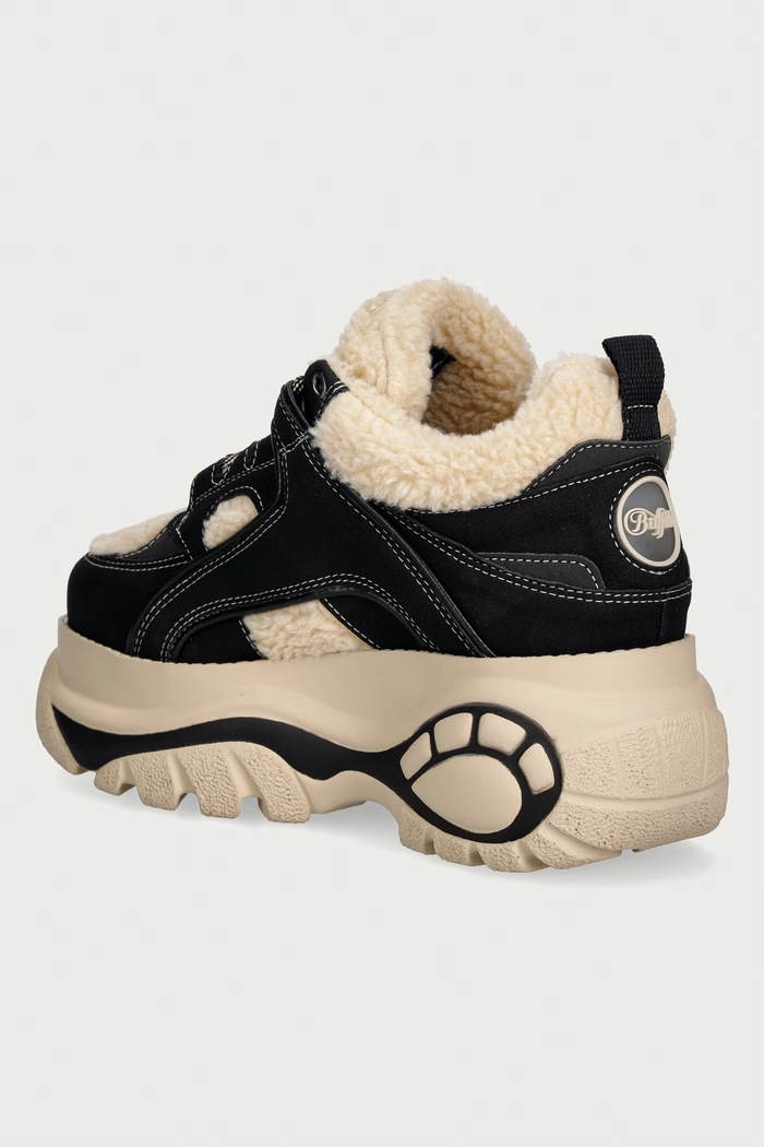 Obuwie Buffalo 1339-14 Rev Warm sneakersy damskie 16803.BCR czarny