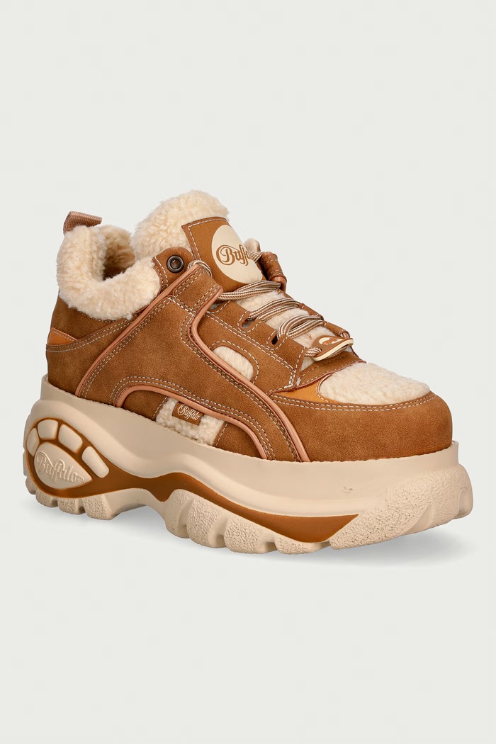 Buffalo 1339-14 Rev Warm sneakersy damskie brązowy 16799.BEI