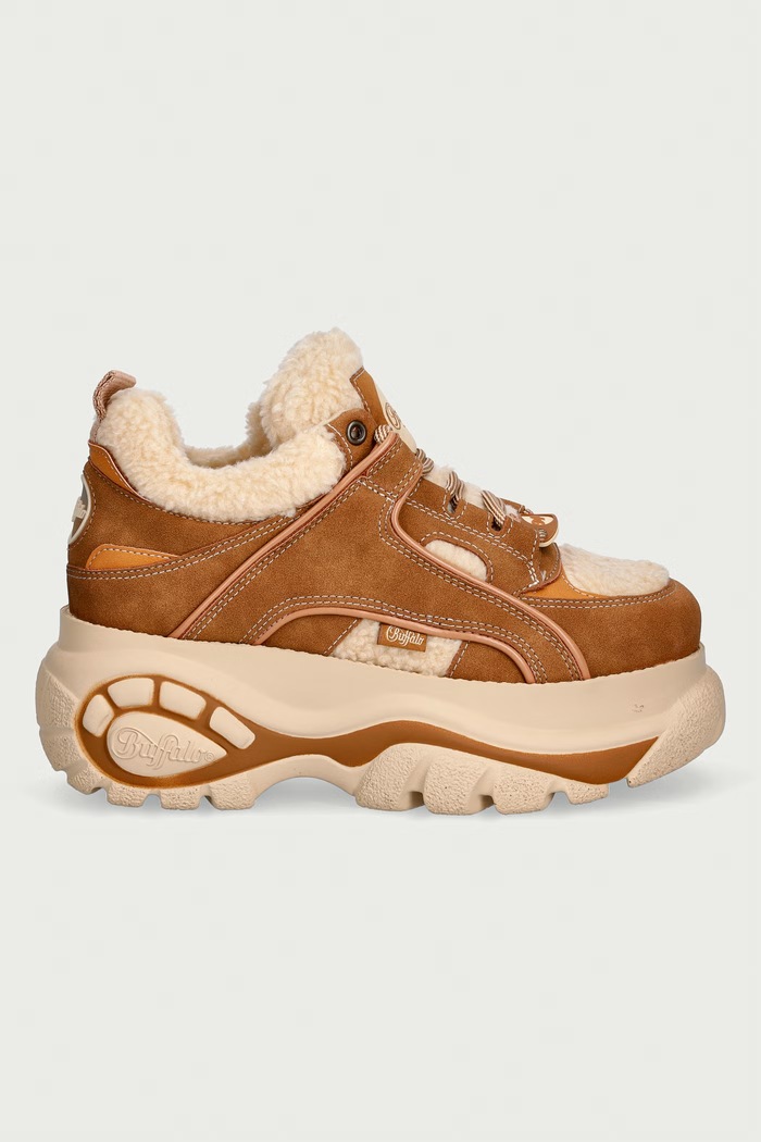 Buffalo 1339-14 Rev Warm sneakersy damskie 16799.BEI brązowy AW26