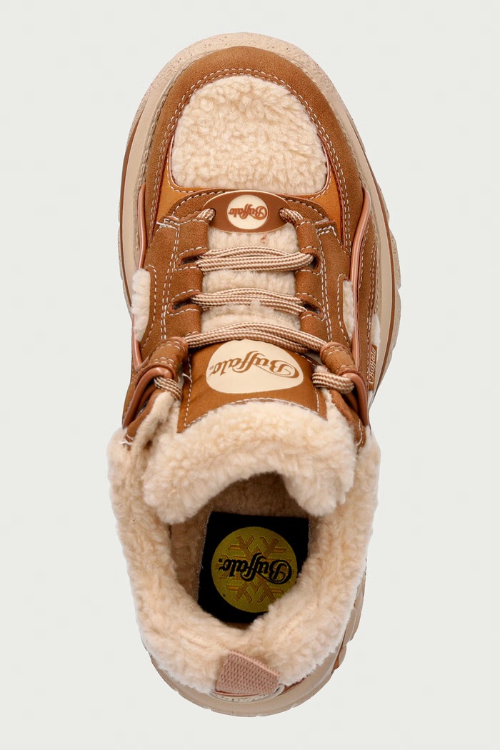 Buffalo 1339-14 Rev Warm sneakersy damskie brązowy 16799.BEI