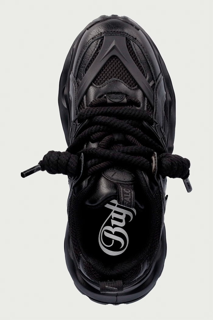 Buffalo Malaga Lace sneakersy damskie czarny 16372.BLK