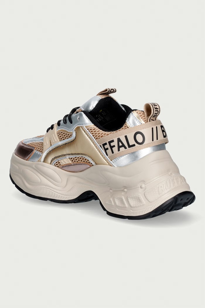 Obuwie Buffalo Yuno sneakersy damskie 16356.CSM beżowy