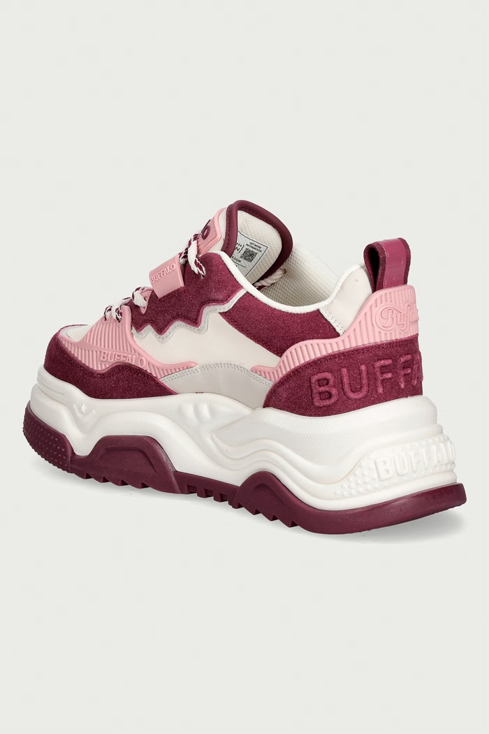 Obuwie Buffalo Orbit sneakersy damskie 16293.CRP bordowy