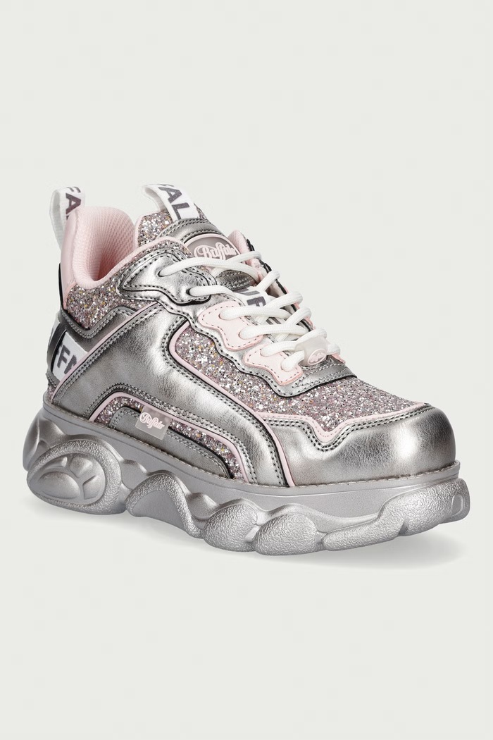 Buffalo Cld Chai sneakersy damskie srebrny 16289.MEP