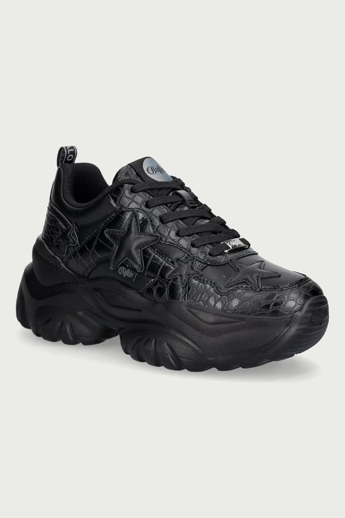 Buffalo Bliss Star sneakersy damskie czarny 16136.BLK