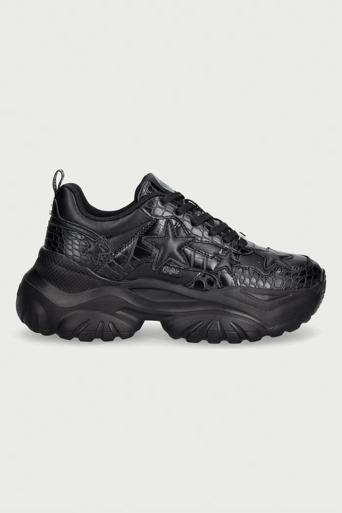 Buffalo Bliss Star sneakersy damskie 16136.BLK czarny AW26
