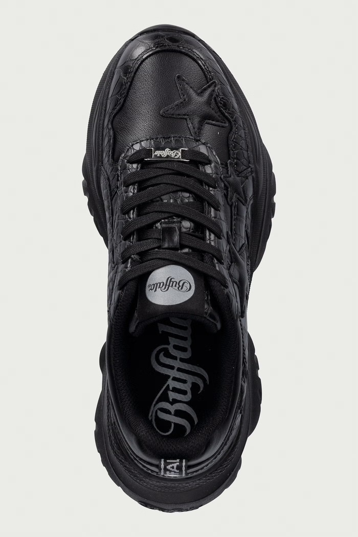 Buffalo Bliss Star sneakersy damskie czarny 16136.BLK