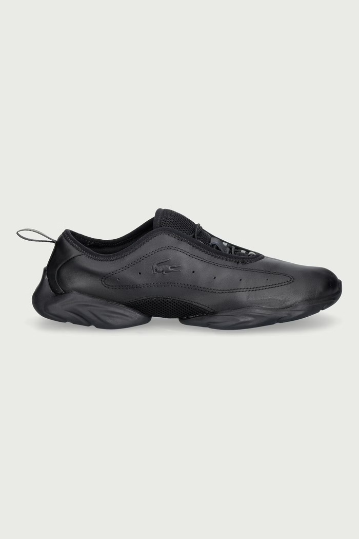 Lacoste TENNIS BALLERINA sneakers γυναικεία δερμάτινα 52SFA0034.02H μαύρο AW26