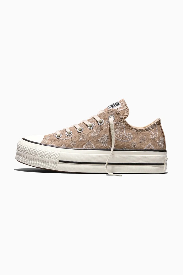 Παπούτσια Converse Chuck Taylor All Star Lift OX πάνινα sneakers Γυναικεία A22398C μπεζ